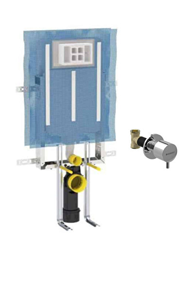 Geberit GEBERİT GÖMME REZERVUAR ALPHA 8CM KOMBİFİX 110.174.00.1 + GEBERİT 616.004.21.1 STOP VALF