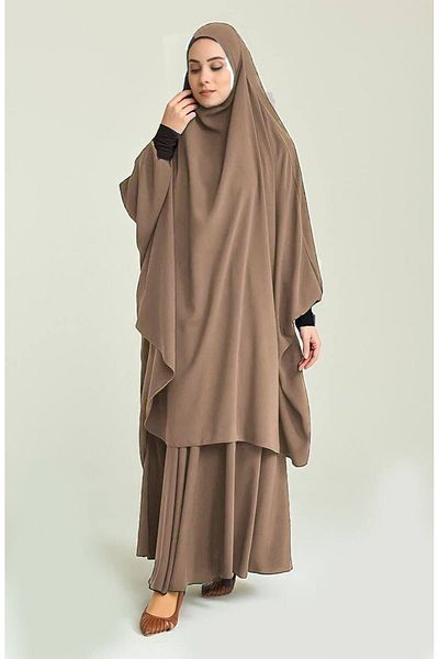 Şahane Cearşaf de pat de vară pentru femei Hijab 2 piese Lungime partea superioară