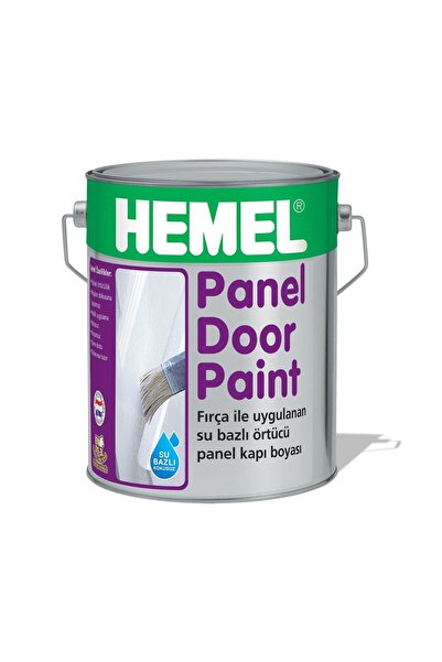 Hemel Su Bazlı Panel Kapı Boyası Polar White 0,75 Lt