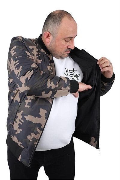 Starbattal Παλτό Pilot Camouflage Large Size 22822 KHAKI