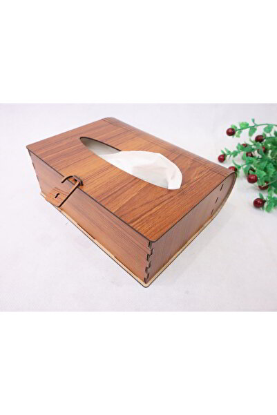 PIXEL HEDİYELİK EŞYA Ahşap Peçetelik, Dekoratif Mendil Kutusu