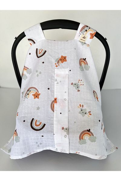 Puro Cotone 100% Cotton Muslin Stroller Cover