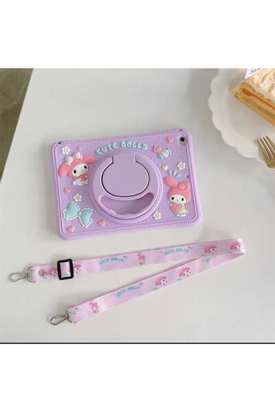 Alfa MEC Samsung Galaxy Tab A 8.0 T290 T295 T297 Uyumlu Kılıf Cute Dolls Standlı Çocuklar Için Karakterli