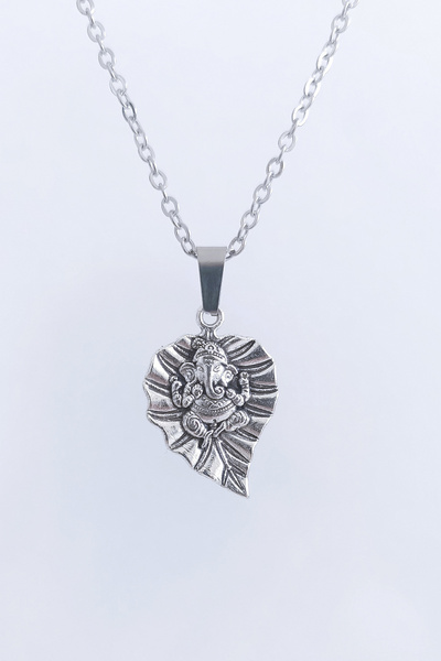 Sihirli Titreşimler Ganesha Yantra Engelleri Kaldırma Paslanmaz Çelik Zincirl...
