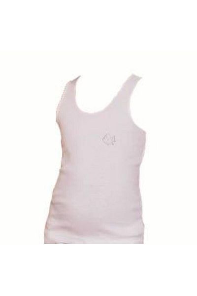 Şahinler Pachet de 6 tricou pentru fete Şahinler cu bretele late, alb B093