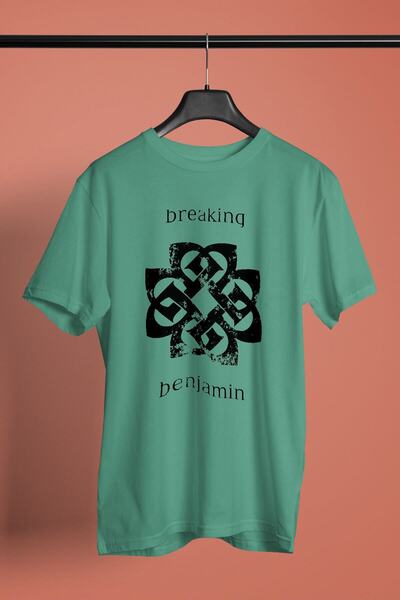 Adrift Ko Buta Breaking Benjamin Printed Unisex Πράσινο T-Shirt Ta1593