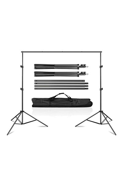 cazipshop Ürün Çekimi Fotoğraf Ve Stüdyo Çekimleri Için Yeşil Fon Perde + Stant 2x3 Metre Stand+fon