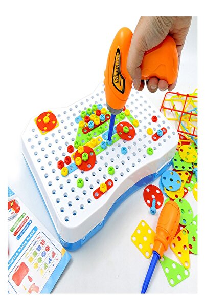 BabyLondy Creative Mosaic Eğitici 3d Matkaplı Yaratıcı Tamir Seti Geometrik P...