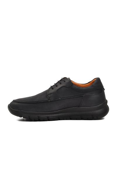Dr.Flexer Dr. Flexer207001 Black Nubuck Genuine Leather Men's Casual Shoes