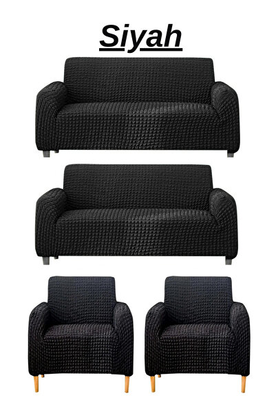 Genel Markalar 3+3+1+1 Bürümcük eteksiz, lastikli, esnek, yıkanabilir koltuk,...