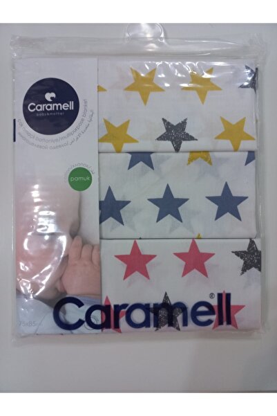 Caramell Κάλυμμα πολλαπλών χρήσεων 100% φυσικό βαμβάκι με μεγάλα αστέρια