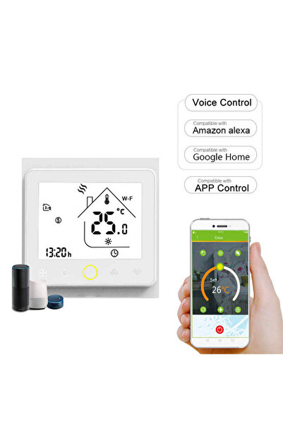 ISITMAX Elektrikli Yerden Isıtma Dijital Termostat Ve Zemin Sıcaklık Sensörü Wifi