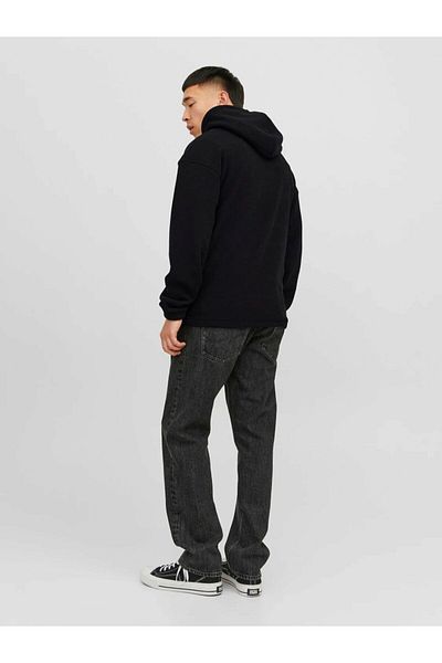 Jack & Jones Jack Jones Jorsilverlake Fleece Hood-black-12242470-1