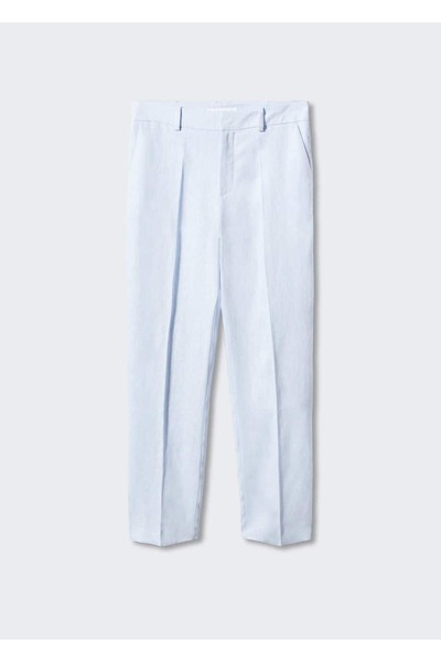 MANGO Woman %100 Keten Pantolon