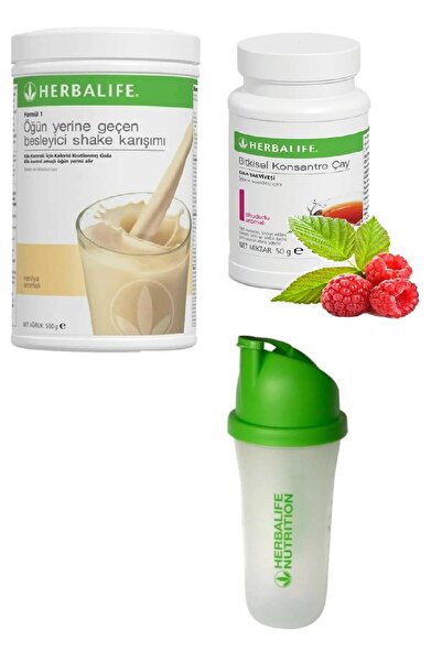 Herbalife Set Vanilya Shake- 50 gr Ahududu Aromalı Çay Ve Shaker