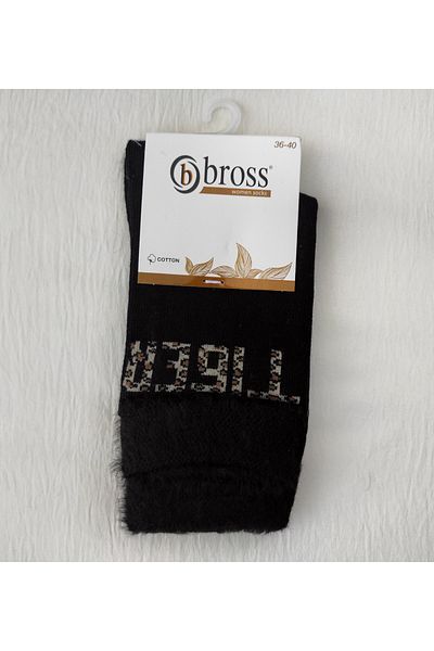 Bross ДАМСКИ ПАМУЧНИ ЧОРАПИ - ПОД КОЛЯНОТО С ШАБЛОН