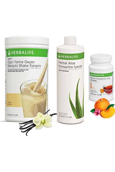 Herbalife Vanilya Shake  Şeftali Çay 50 Gr ve Aloe Vera