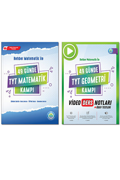REHBER MATEMATİK YAYINLARI 49 Günde TYT Matematik Kampı ve 49 Günde TYT Geome...