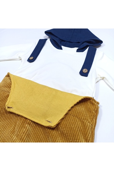 Necix's Baby Set with Sweatshirt and Velvet Salopette