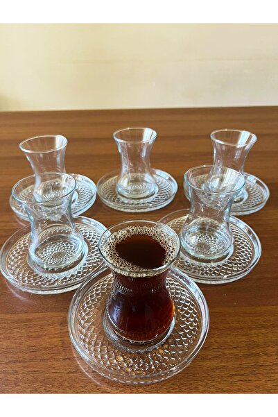 DİBA AVM Tea Cup bunch Tea Coaster noble Teaware Set 12 Pieces for 6 people