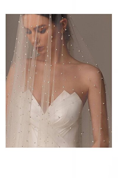 bbays new trend 1.5m Bridal Veil, Bridal Pearl Tulle Fabric, Wedding Dress Ac...