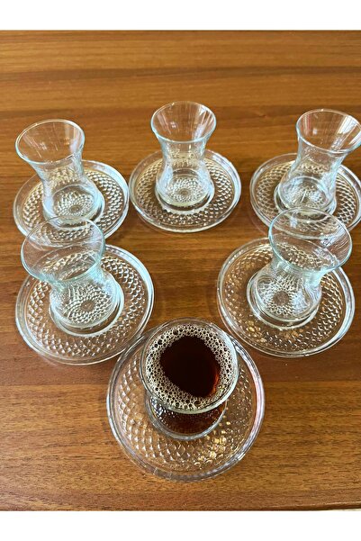 DİBA AVM Tea Cup bunch Tea Coaster noble Teaware Set 12 Pieces for 6 people