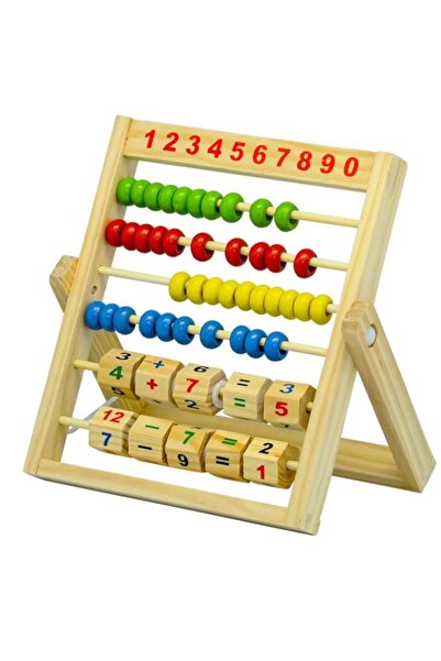 BayCegu Matamatik Ahşap Ayaklı Abaküs Sayaç
