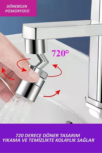 Breen Rotatable Water Saving Faucet Spout Head Faucet Head with Mounting Equipment Compatible with All Faucet Types