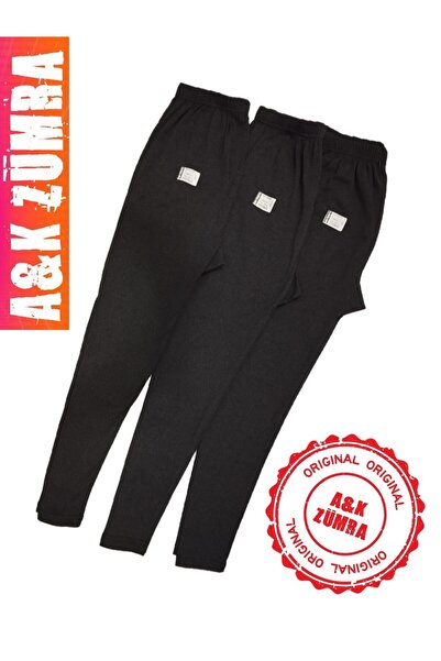 A&K ZÜMRA Soft Combed Cotton Ribbed Thermal Winter Tights 3 Pack
