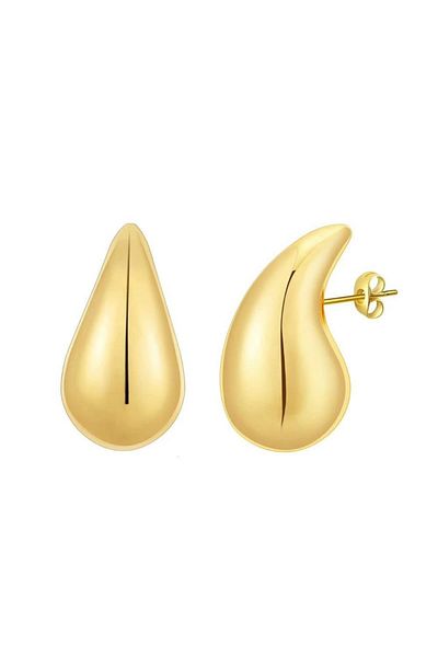 Neesa Steel Water Drop Brand Earrings 3 Cm