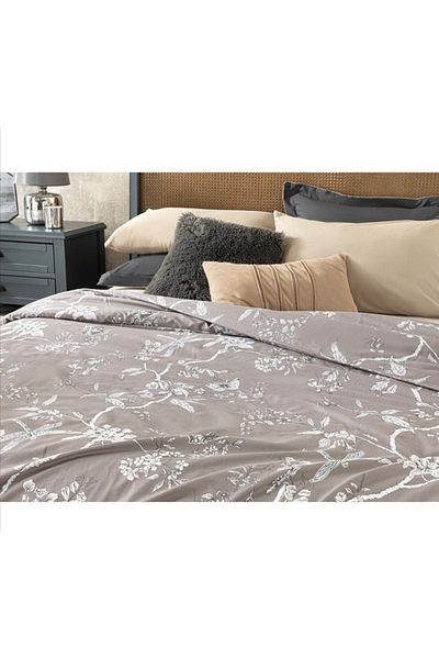 English Home Плик за завивка Secret Garden Cotton Extra King 260x240 см, кафяв