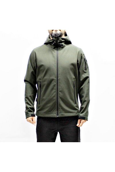 Mudwill Μπουφάν Khaki Trail Αντιανεμικό Softshell