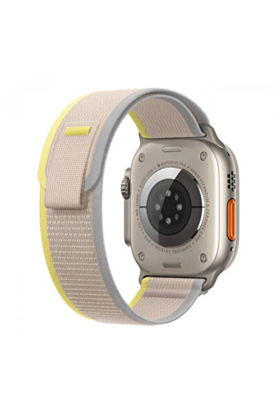 Ally Apple Watch 7-8 41mm 6-5-4 40mm Field Loop Kayış Kordon 3-2-1 38mm SARI