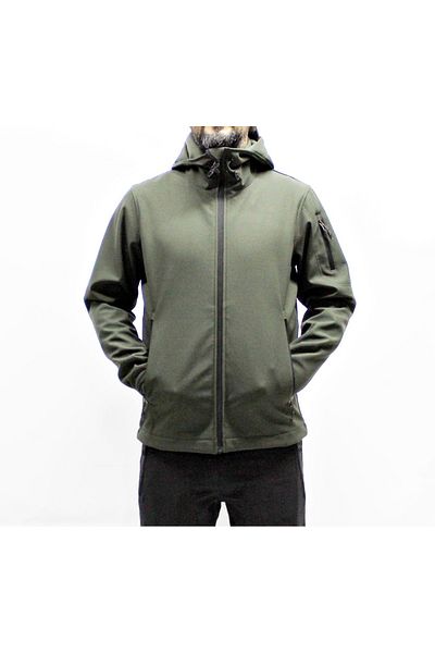 Mudwill Μπουφάν Khaki Trail Αντιανεμικό Softshell