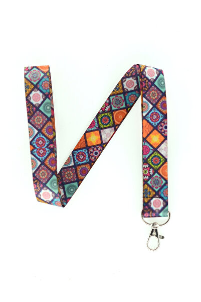 YİĞİTBAŞI SÜPER MOZAİK DESEN Boyun Ipi Ve Telefon Askısı OKUL ,HASTANE ,ASÇI ,GÜVENLİK VE SPORDA LANYARD