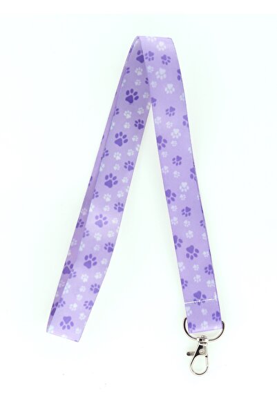 YİĞİTBAŞI Mor Paticikler Boyun Ipi Ve Telefon Askısı Okul ,hastane ,asçı ,güv...