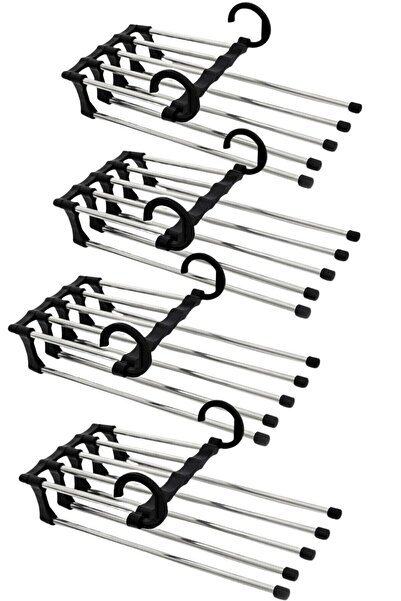 Hombak 4 bucăți Organizator mobil pentru pantaloni, cravate și șaluri, cu ume...