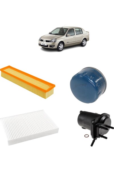 Genel Markalar Renault Symbol Kw47 Filtre Bakım Seti 1.5 Dci 2007-2013 Kit1233b