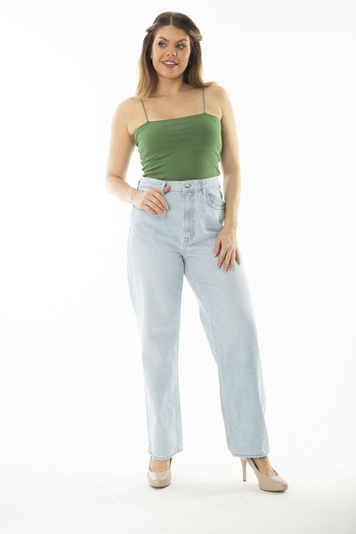 Şans Pantaloni de damă, blugi, cu 5 buzunare, mărime mare, 65N36999