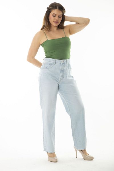Şans Pantaloni de damă, blugi, cu 5 buzunare, mărime mare, 65N36999