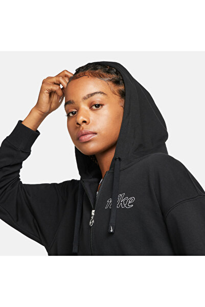 Nike Dri-FIT Fit Hoodie Siyah Kadın Sweatshirt