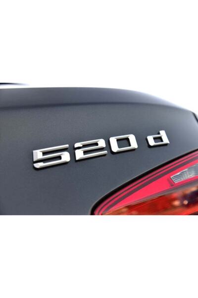EDEXPORT Bmw 5 Serisi 520d Bagaj Yazısı F10 E60 E39 G30 (16cm) 51147219542nikel,