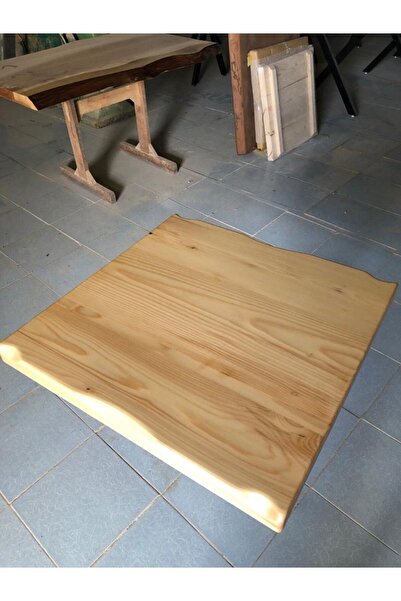 Bintaş Mobilya Naturel Kayın Kütük Cafe Masa Üstü Tablası