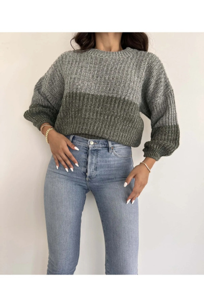 MST CLOTHİNG Πουλόβερ με λαιμόκοψη ποδηλάτου και μανίκια μπαλόνι