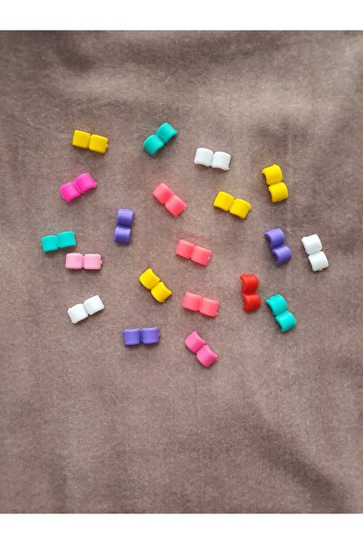 MÜGETA زينة شعر التسعينات متعددة الألوان، خرز جديلة، خرز شعر (20 قطعة)