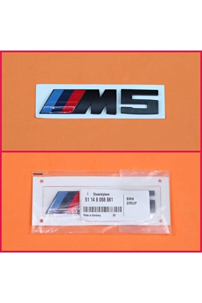 EDEXPORT Bmw M5 Bagaj Logo Yazı Siyah Mat