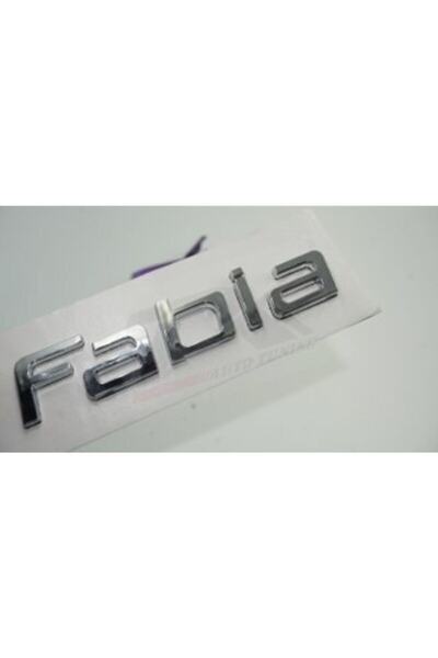 EDEXPORT Skoda Fabia 2007 2015 Bagaj Krom Abs 3m 3d Yazı Logo Amblem