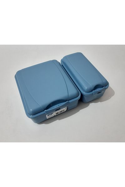 renkli çiçekler 3 Compartment Food Container with Cutlery - Diet Container