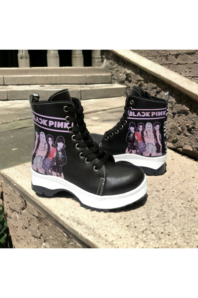 PATİK BEBE KIZ ÇOCUK BLACKPİNK SİYAH CİLT BOT