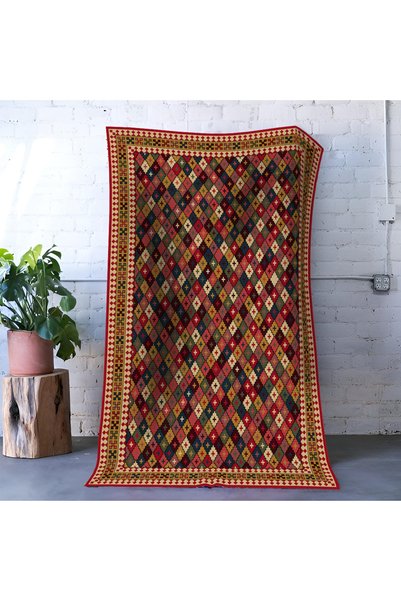 Rugs Modern Halı سجادة ميرا متعددة الألوان مزخرفة بأشكال هندسية متقاطعة ميرا ...